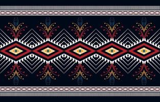 motif ethnique géométrique sans soudure. modèle sans couture ethnique. conception pour les affaires de tissu, rideau, arrière-plan, tapis, papier peint, vêtements, emballage, batik, tissu, illustration vectorielle. vecteur