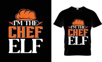 conception de t-shirt de chef, slogan de t-shirt de chef et conception de vêtements, typographie de chef, vecteur de chef, illustration de chef