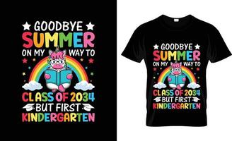 conception de t-shirt du premier jour d'école, slogan du premier jour d'école et conception de vêtements, typographie du premier jour d'école, vecteur du premier jour d'école, illustration du premier jour d'école