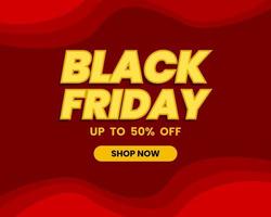 black friday vente discount backgrund dans le style de memphis. conception de fond rouge vecteur