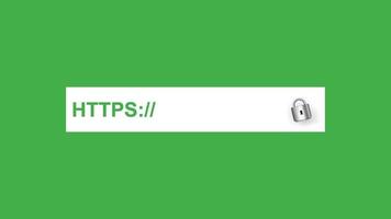 https sécurisé. protocole de connexion sécurisée avec certificat web lettres vertes sur panneau blanc ligne de confidentialité des informations d'entreprise conseil bloquant les informations vectorielles indésirables. vecteur