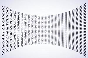 volume de données numériques courbé. processus de visualisation de la collecte d'informations vecteur