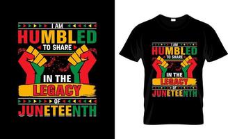 conception de t-shirt juneteenth, slogan de t-shirt juneteenth et conception de vêtements, typographie juneteenth, vecteur juneteenth, illustration juneteenth