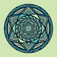 oeuvre de mandala vecteur libre indien floral coloré avec un fond simple