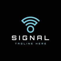 création de logo de signal wifi moderne lettre s vecteur