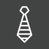 icône inversée de ligne de cravate vecteur