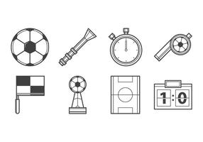 Vecteur libre d'icônes de football