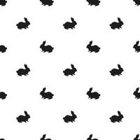 motif de lapin sans couture sur fond blanc vecteur