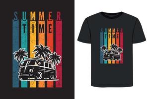 conception de t-shirts d'été. vecteur