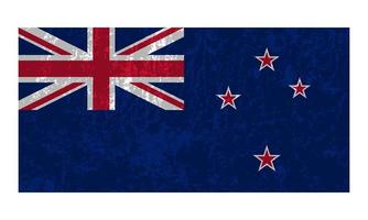 drapeau néo-zélandais, couleurs officielles et proportion. illustration vectorielle. vecteur