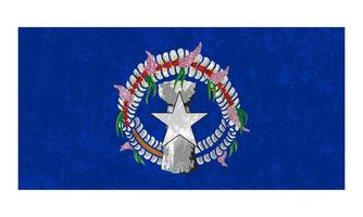 drapeau des îles Mariannes du Nord, couleurs officielles et proportion. illustration vectorielle. vecteur