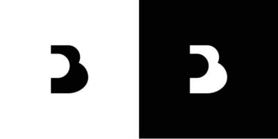 création de logo initiales de lettre pb simple et moderne vecteur