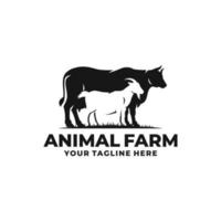 vecteur de logo animal de ferme