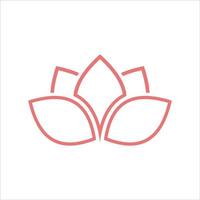 logo fleur de lotus. modèle de conception de vecteur d'icônes de lotus style de contour pour l'éco, la beauté, le spa, le yoga