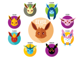 Vecteur de love eevee