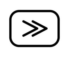 icône du logo vectoriel d'avance rapide. symbole dans le style d'art en ligne pour les éléments de conception, de présentation, de site Web ou d'applications mobiles. illustration de signe. graphique en pixels