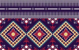 géométrique ethnique oriental ikat motif harmonieux de conception traditionnelle pour le fond, le tapis, le papier peint, les vêtements, l'emballage, le batik, le tissu, l'illustration vectorielle. mode de broderie. vecteur