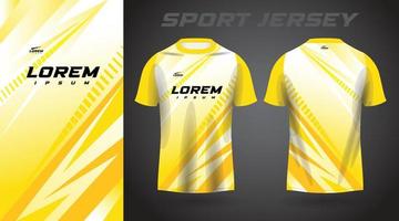 conception de maillot de sport chemise jaune vecteur