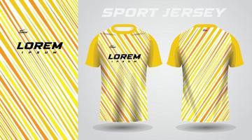 conception de maillot de sport chemise jaune vecteur