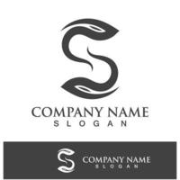 vecteur de conception de logo lettre entreprise entreprise s
