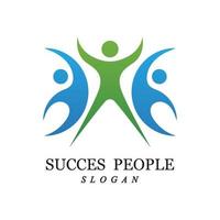 vecteur et illustration du logo des gens de succès