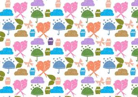 Vector Free Love Birds Doodle Background