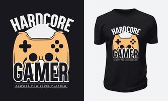 conception de t-shirt de jeu vecteur