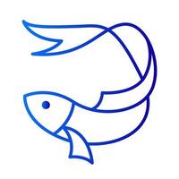 symbole d'icône de logo de poisson vecteur