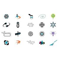 création d'icônes de logo d'entreprise créative vecteur
