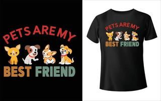 chiot jour t-shirt vecteur art vecteur de chien, conception de t-shirt chien, joyeux chiot jour.
