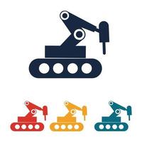 logo vectoriel de bras robotique