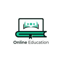 création de logo d'éducation en ligne vecteur