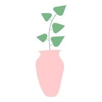 illustration d'une plante d'intérieur avec un style plat vecteur