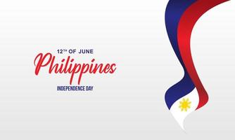 modèle de vecteur de fête de l'indépendance des philippines