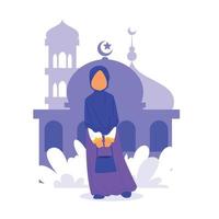 illustration de ramadan moubarak vecteur