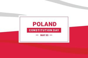 jour de la constitution en pologne vecteur