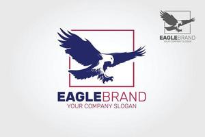 illustration du logo vectoriel de la marque aigle. excellent logo, concept simple et unique. cette conception de logo pour toutes les entreprises créatives, cabinets d'avocats, organisations politiques ou sociétés de sécurité.