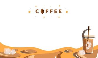 fond boisson café design illustration vectorielle vecteur