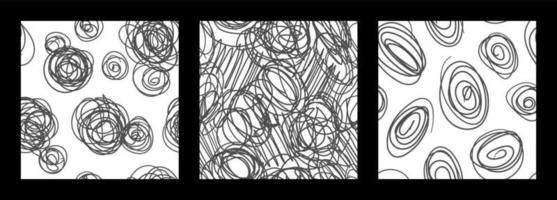 ensemble de motifs vectoriels abstraits sans soudure vecteur