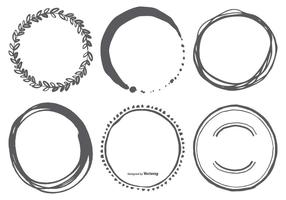 Formes vectorielles dessinées à la main vecteur