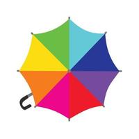 parapluie de pluie. illustration vectorielle isolée sur fond blanc. vecteur