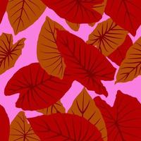 motif de feuilles tropicales sans soudure vecteur