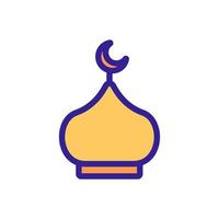 vecteur d'icône de l'islam. illustration de symbole de contour isolé