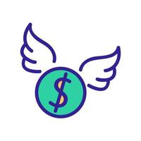 illustration vectorielle de l'icône de remise d'argent vecteur
