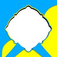 téléchargez le modèle twibbon pour la célébration de la fête de l'indépendance de l'ukraine avec les couleurs du drapeau ukrainien vecteur