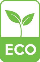 symbole du logo de l'écologie des feuilles vecteur