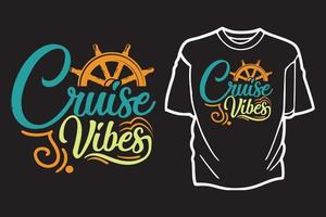 croisière t shirt design typographie vintage rétro et lettrage art illustration graphique vecteur