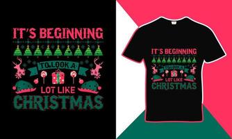 modèle de conception de t-shirt de citation joyeux noël vecteur