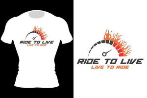 custom motors.crazy biker.crazy squad biker.ride to live to ride.motorcycle t-shirt design vecteur