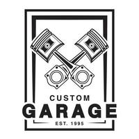 création de logo de garage personnalisé vecteur